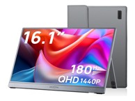 ARZOPA Monitor Z3FC / 16.1", 2560 x 1440, IPS, 180 Hz, USB-C, mini HDMI, sivi